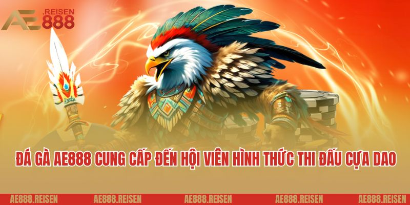 Đá gà AE888 cung cấp đến hội viên hình thức thi đấu cựa dao