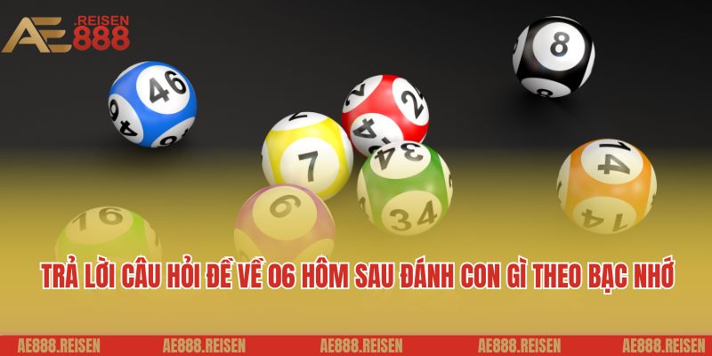 Trả lời câu hỏi đề về 06 hôm sau đánh con gì theo bạc nhớ