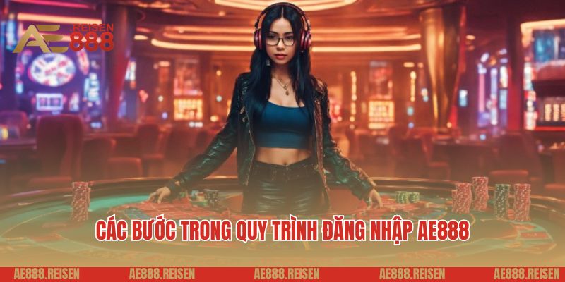 Các bước trong quy trình đăng nhập AE888