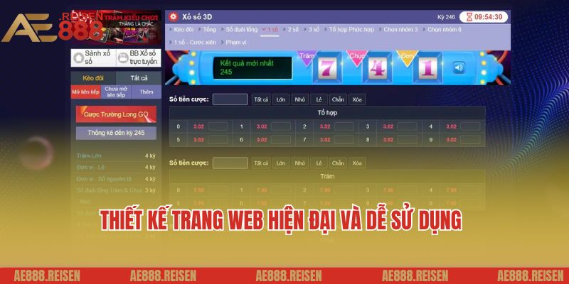 Về chúng tôi thiết kế trang web hiện đại và dễ sử dụng